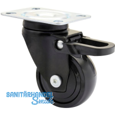 WAGNER Lenkrolle Kunstoff-Rad schwarz 50 mm 50 kg Feststeller