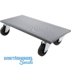 Transportroller Jumbo Gummi Rad � 100 mm Tragkraft 250 kg/Platte 300 x 600mm