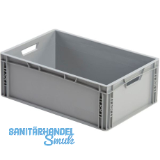 Eurokasten in grau geschlossen 600 x 400 x 220 mm Eurokasten in grau geschlossen 600 x 400 x 220 mm