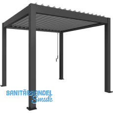 BIOHORT Pergola Gr. 3 x 3 dunkelgrau/silber
