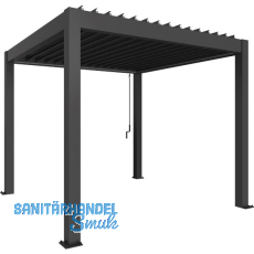 BIOHORT Pergola Gr. 3,5 x 3,5 dunkelgrau