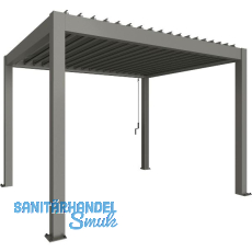 BIOHORT Pergola Gr. 3,5 x 3,5 quarzgrau