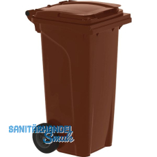 M�lltonne 120 Liter Kunststoff braun Urban