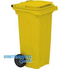 M�lltonne 120 Liter Kunststoff gelb Urban