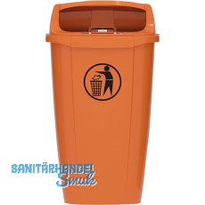 Papierkorb Optima 50 Liter orange Papierkorb Optima 50 Liter orange