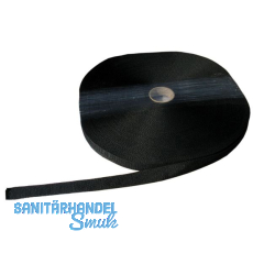 Polypropylen Gurt schwarz, L�nge 100 m St�rke 1,6 mm Breite 30 mm