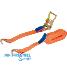 Zurrgurt 2-teilig mit Ratsche und Spitzhaken 2000 kg 6 m