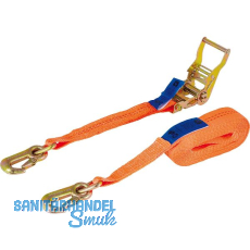 Zurrgurt 2-teillig mit Ratsche und Karabiner 2000 kg 6 m