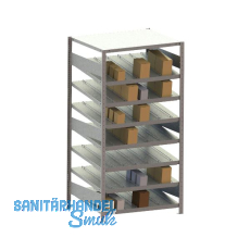 META Schrägbodenregal Höhe 2000 mm Tiefe 800 mm Länge 1000 mm Grundregal META Schrägbodenregal Höhe 2000 mm Tiefe 800 mm Länge 1000 mm Grundregal