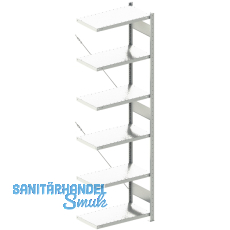 META Steck-Anbauregal 2500 x 750 x 400 mm 6 Fachb�den 100 kg