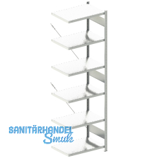 META Steck-Anbauregal 2500 x 750 x 500 mm 6 Fachb�den 100 kg