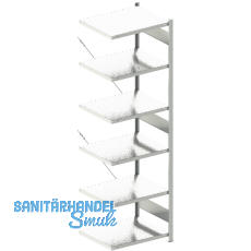 META Steck-Anbauregal 2500 x 750 x 600 mm 6 Fachb�den 100 kg