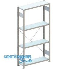 META Steck-Grundregal 2000 x 1000 x 300 mm 4 Fachböden 150 kg META Steck-Grundregal 2000 x 1000 x 300 mm 4 Fachböden 150 kg