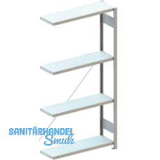 META Steck-Anbauregal 2000 x 1000 x 300 mm 4 Fachböden 150 kg META Steck-Anbauregal 2000 x 1000 x 300 mm 4 Fachböden 150 kg