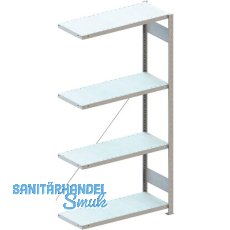 META Steck-Anbauregal 2000 x 1000 x 400 mm 4 Fachb�den 150 kg