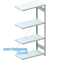 META Steck-Anbauregal 2000 x 1000 x 500 mm 4 Fachb�den 150 kg