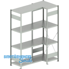 META Steck-Eckregal 2000 x 750 /1000 x 500 mm Tragkraft 100 kg META Steck-Eckregal 2000 x 750 /1000 x 500 mm Tragkraft 100 kg