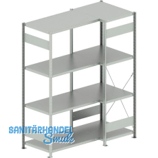 META Steck-Eckregal 2000 x 750 /1000 x 600 mm Tragkraft 100 kg