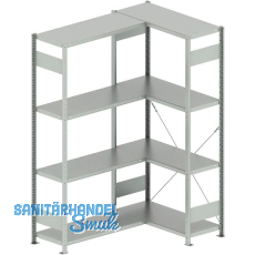 META Steck-Eckregal 2000 x 1000 /1000 x 400 mm Tragkraft 100 kg META Steck-Eckregal 2000 x 1000 /1000 x 400 mm Tragkraft 100 kg