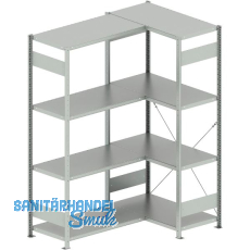 META Steck-Eckregal 2000 x 1000 /1000 x 500 mm Tragkraft 100 kg META Steck-Eckregal 2000 x 1000 /1000 x 500 mm Tragkraft 100 kg