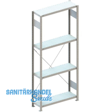 META Steck-Grundregal 2000 x 750 x 300 mm 4 Fachb�den 100 kg
