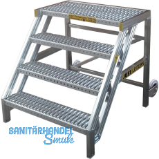 JUST Standtreppe mit Plattform 2-stufig JUST Standtreppe mit Plattform 2-stufig