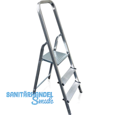 Alu Haushaltsleiter mit Plattform Stufen=3 Arbeitshöhe=2,6 m Alu Haushaltsleiter mit Plattform Stufen=3 Arbeitshöhe=2,6 m