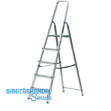 Alu Haushaltsleiter mit Plattform Stufen=5 Arbeitshöhe=3,1 m Alu Haushaltsleiter mit Plattform Stufen=5 Arbeitshöhe=3,1 m