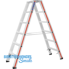 HYMER Alu-Stufen-Stehleiter Type 8024 Stufen=2 x 6 L�nge=1,53 m