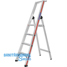 HYMER Alu-Stufen-Stehleiter mit Plattform Type 8026 Stufen 4 Länge=1,70 m HYMER Alu-Stufen-Stehleiter mit Plattform Type 8026 Stufen 4 Länge=1,70 m