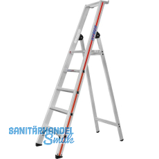HYMER Alu-Stufen-Stehleiter mit Plattform Type 8026 Stufen 5 Länge=1,95 m HYMER Alu-Stufen-Stehleiter mit Plattform Type 8026 Stufen 5 Länge=1,95 m