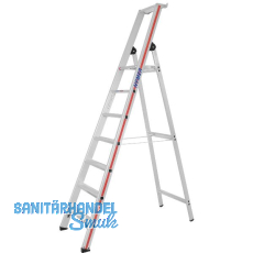 HYMER Alu-Stufen-Stehleiter mit Plattform Type 8026 Stufen 7 Länge=2,45 m HYMER Alu-Stufen-Stehleiter mit Plattform Type 8026 Stufen 7 Länge=2,45 m
