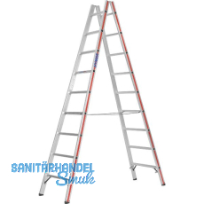 HYMER Alu-Sprossen-Stehleiter Type 6023 Sprossen=2 x 9 L�nge=2,69 m