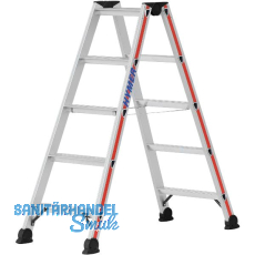 HYMER Alu-Stufen-Stehleiter Type 4024 Stufen=2 x 5 Länge=1,28 m HYMER Alu-Stufen-Stehleiter Type 4024 Stufen=2 x 5 Länge=1,28 m