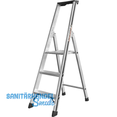 ALU-PRO Stufenstehleiter mit Plattform Type 70026 3 Stufen Länge 1,39 m ALU-PRO Stufenstehleiter mit Plattform Type 70026 3 Stufen Länge 1,39 m