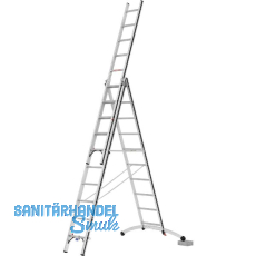 ALU-PRO Allzweckleiter SmartBase 3-tlg.Typ 70247 Sprossen=3x10L= 2,99/6,62m ALU-PRO Allzweckleiter SmartBase 3-tlg.Typ 70247 Sprossen=3x10L= 2,99/6,62m