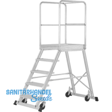 HYMER Podesttreppe fahrbar Type 6888 Stufen=5 Höhe bis Plattform=1,20 m HYMER Podesttreppe fahrbar Type 6888 Stufen=5 Höhe bis Plattform=1,20 m