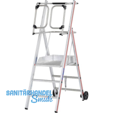 HYMER Alu ProTect Plattformleiter Type 8483 Sprossen=3 H�he 1,85 m