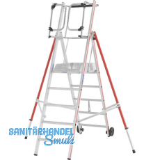 HYMER Alu ProTect Plattformleiter Type 8483 Sprossen=5 Höhe 2,35 m HYMER Alu ProTect Plattformleiter Type 8483 Sprossen=5 Höhe 2,35 m
