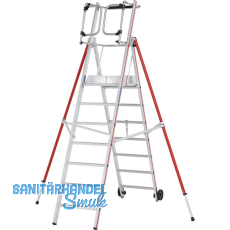 HYMER Alu ProTect Plattformleiter Type 8483 Sprossen=7 Höhe 2,85 m HYMER Alu ProTect Plattformleiter Type 8483 Sprossen=7 Höhe 2,85 m