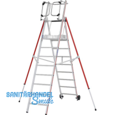 HYMER Alu ProTect Plattformleiter Type 8483 Sprossen=8 Höhe 3,10 m HYMER Alu ProTect Plattformleiter Type 8483 Sprossen=8 Höhe 3,10 m