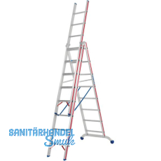 HYMER Alu-Allzweckleiter 3-teilig Type 6047 Sprossen= 3 x 8 HYMER Alu-Allzweckleiter 3-teilig Type 6047 Sprossen= 3 x 8