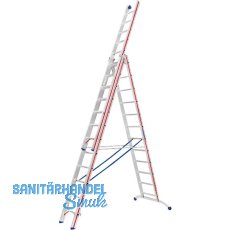 HYMER Alu-Allzweckleiter 3-teilig Type 6047 Sprossen= 3 x 12 HYMER Alu-Allzweckleiter 3-teilig Type 6047 Sprossen= 3 x 12