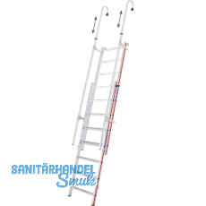 HYMER Alu Einhänge-Schiebeleiter mit Handlauf Type 6092 Sprossen 2x8 HYMER Alu Einhänge-Schiebeleiter mit Handlauf Type 6092 Sprossen 2x8