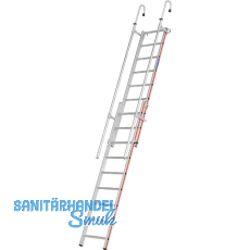 HYMER Alu Einhänge-Schiebeleiter mit Handlauf Type 6092 Sprossen 2x9 HYMER Alu Einhänge-Schiebeleiter mit Handlauf Type 6092 Sprossen 2x9