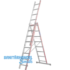 HYMER Alu-Allzweckleiter 3-teilig Type 4047 Sprossen= 3 x 8 HYMER Alu-Allzweckleiter 3-teilig Type 4047 Sprossen= 3 x 8