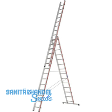 HYMER Alu-Allzweckleiter 3-teilig Type 4047 Sprossen=3 x 14