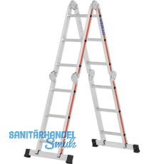 HYMER Alu-Vielzweckleiter Type 4143 Sprossen=4 x 3