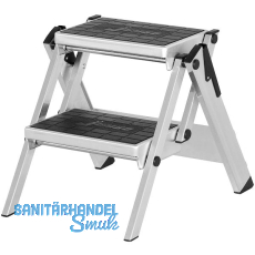 HYMER Alu-Sicherheitstreppe ohne B�gel Type 6060 Stufen=2 H�he=0,45 m