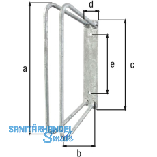 Einzel-Fahrradhalter 45 Grad Radbreite 20 - 42 mm